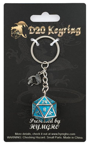 GLOW IN THE DARK DRACONIS D20 KEYCHAIN