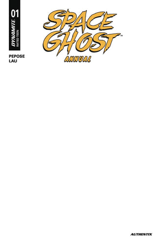 SPACE GHOST ANNUAL #1 CVR E BLANK AUTHENTIX #