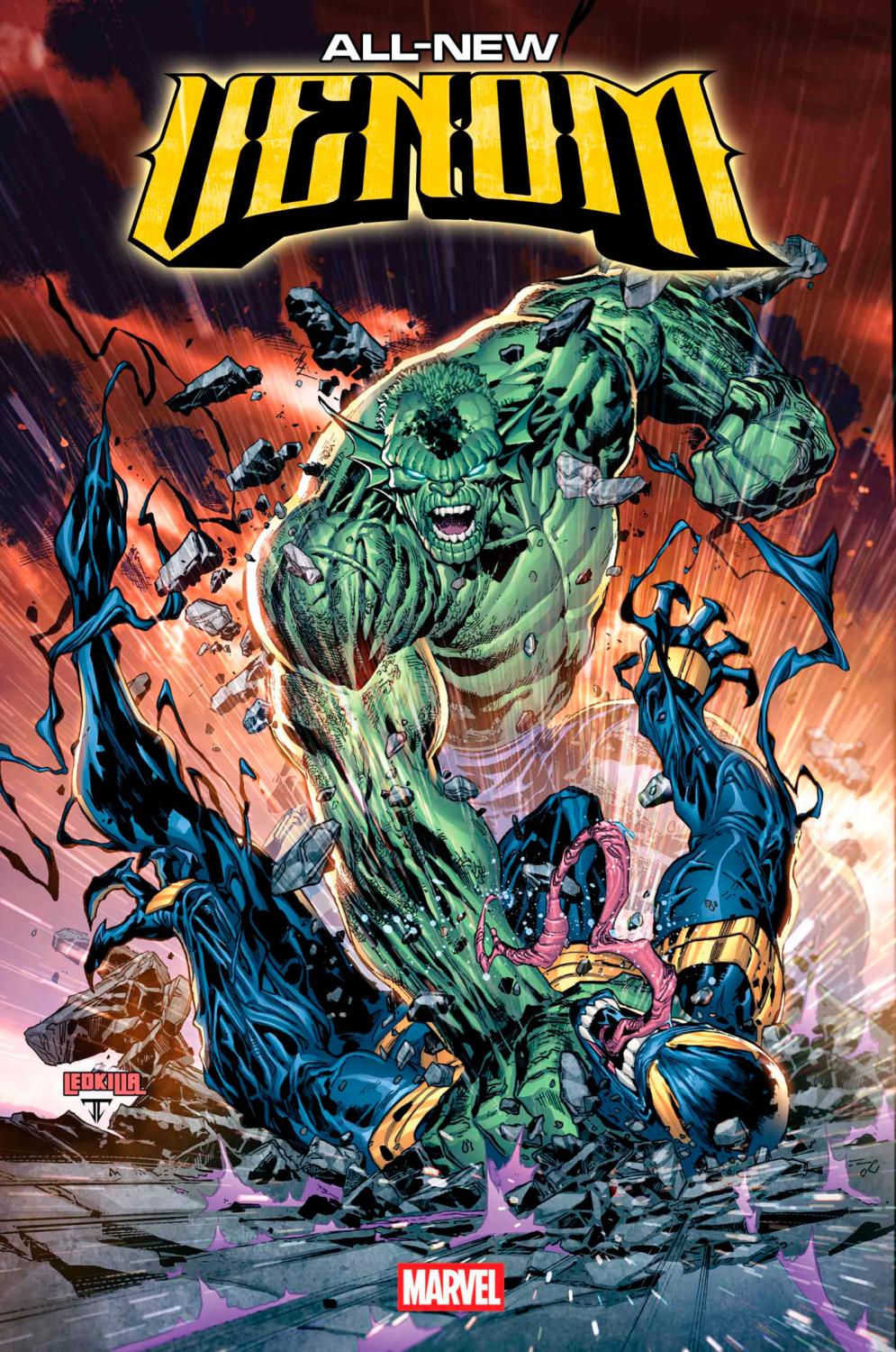 ALL-NEW VENOM #7 KEN LASHLEY BRING ON THE BAD GUYS VAR CVR B