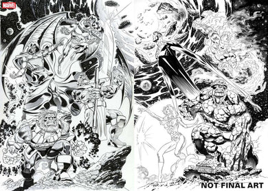 FANTASTIC FOUR #1 CLAUDIO CASTELLINI WRAPAROUND VAR CVR B 1:25 INCV