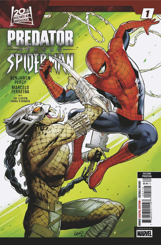 PREDATOR VS SPIDER-MAN #1 GREG LAND 2ND PRINTING VAR CVR A
