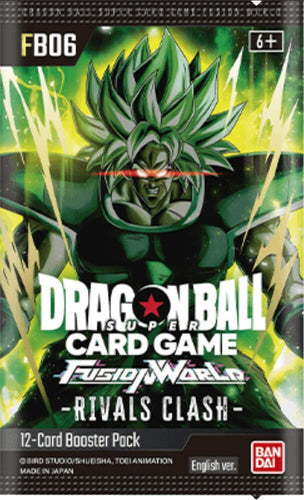 DRAGON BALL SUPER FUSION WORLD TCG SET RIVALS CLASH 06 BOOSTER PACK