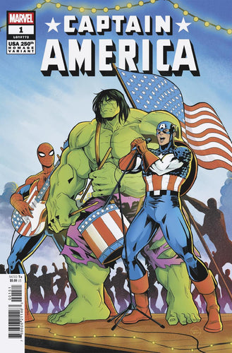 CAPTAIN AMERICA #1 LUCIANO VECCHIO 250TH HOMAGE VAR CVR E