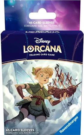 DISNEY LORCANA TCG CARD SLEEVES 65CT REIGN OF JAFAR TINKERBELL GIANT FAIRY