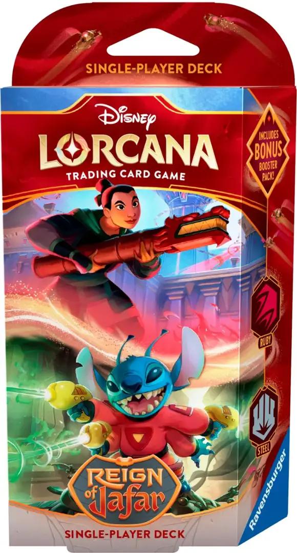 DISNEY LORCANA TCG REIGN OF JAFAR MULAN AND STITCH SINGLE PLAYER DECK