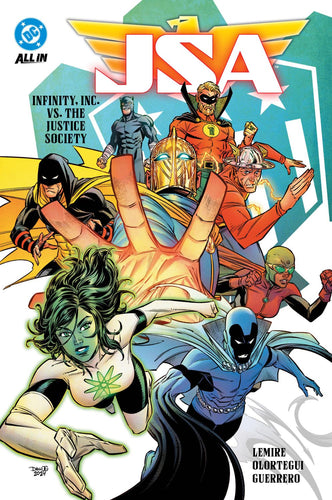 JSA VOL 1 INFINITY INC VS THE JUSTICE SOCIETY HC HC