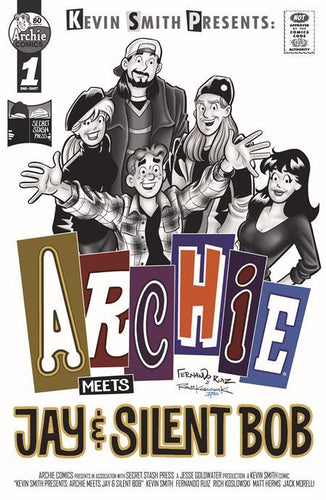 ARCHIE MEETS JAY AND SILENT BOB #1 ONE SHOT CVR B FERNANDO RUIZ RICH KOSLOWSKI HOMAGE GREYSCALE VAR