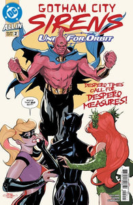 GOTHAM CITY SIRENS UNFIT FOR ORBIT #2 CVR A TERRY DODSON AND RACHEL DODSON OF 5