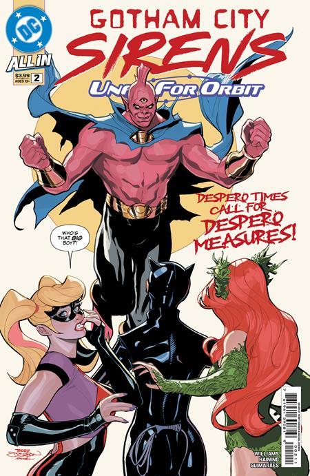 GOTHAM CITY SIRENS UNFIT FOR ORBIT #2 CVR A TERRY DODSON AND RACHEL DODSON OF 5