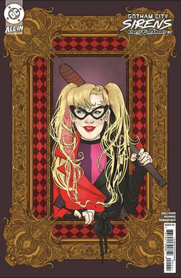 GOTHAM CITY SIRENS UNFIT FOR ORBIT #2 CVR E INC 1:25 HELEN MASK CARD STOCK VAR OF 5 1:25 INCV