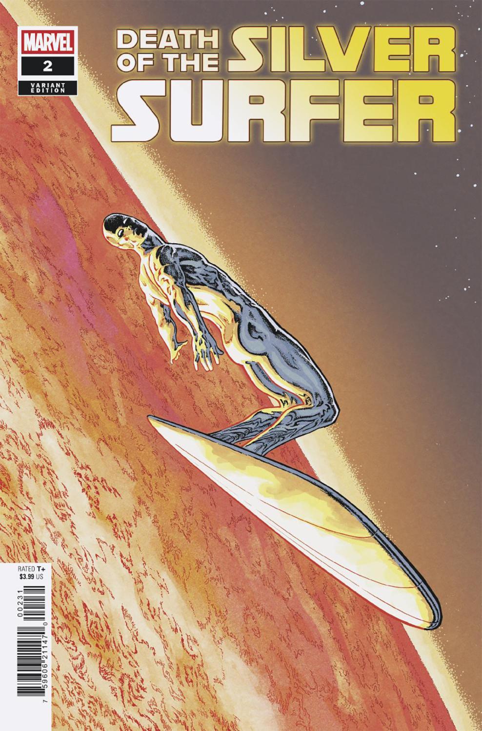 DEATH OF THE SILVER SURFER #2 AARON KUDER VAR CVR C