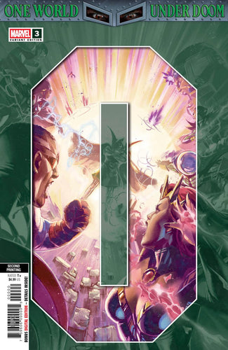ONE WORLD UNDER DOOM #3 BEN HARVEY 2ND PRINTING VAR CVR A