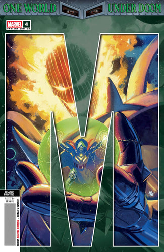ONE WORLD UNDER DOOM #4 BEN HARVEY 2ND PRINTING VAR CVR A