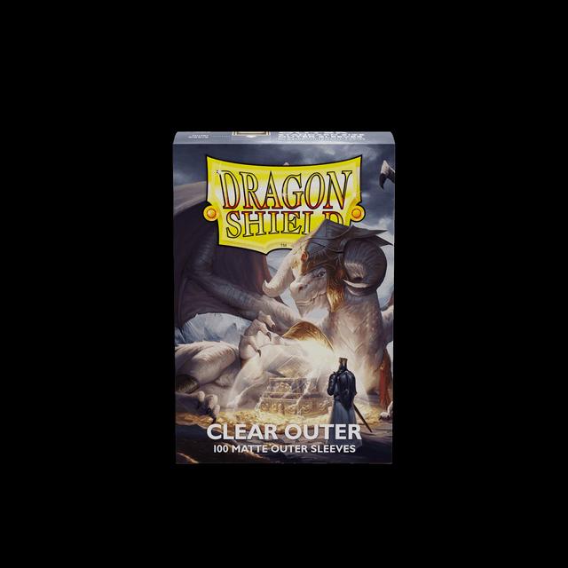 DRAGON SHIELD MATTE OUTER SLEEVES 100 CT CLEAR