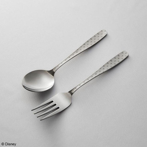 DISNEY KINGDOM HEARTS FORK & SPOON - CONFETTI SILVER