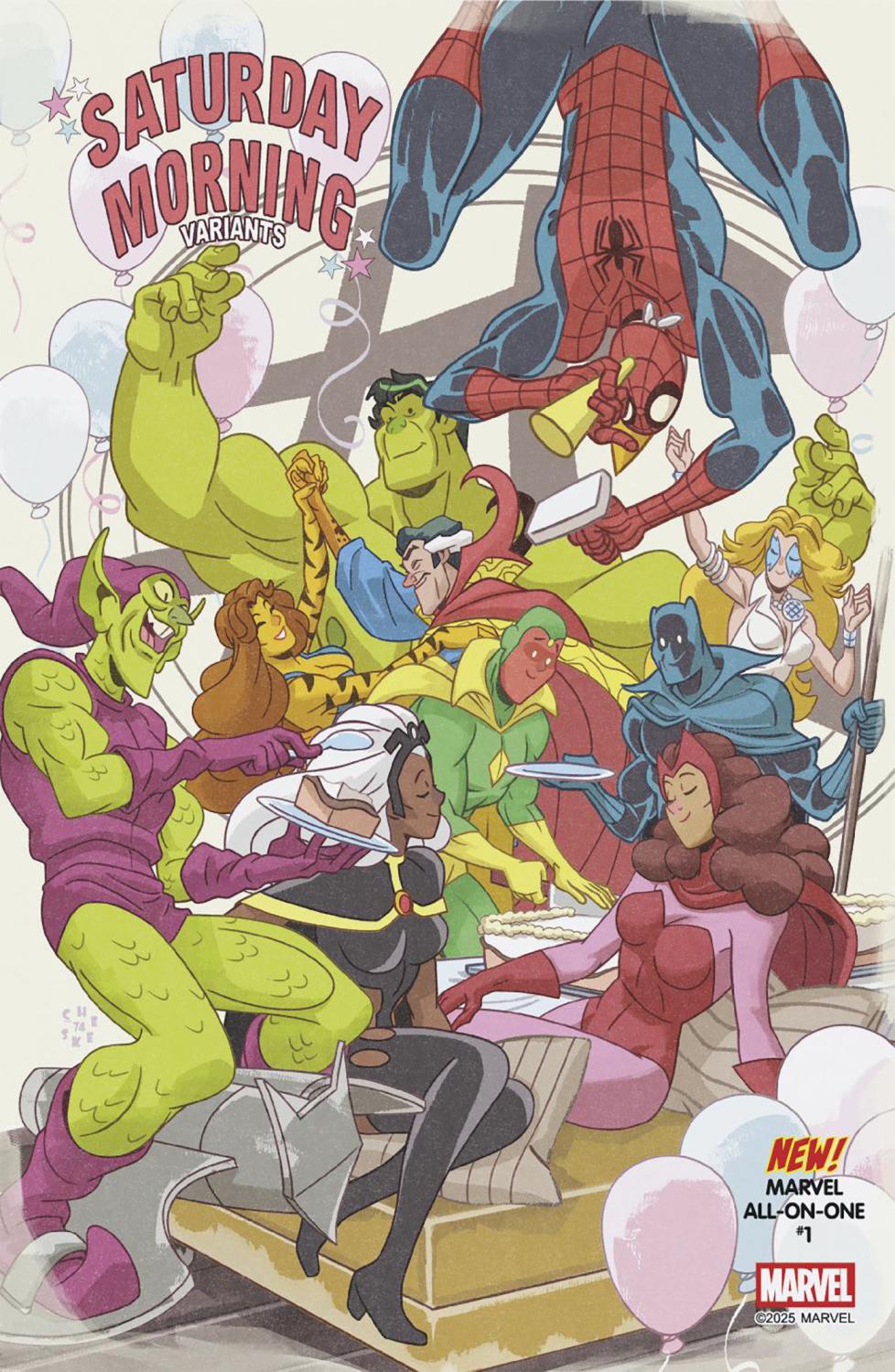 MARVEL ALL-ON-ONE #1 SEAN GALLOWAY SATURDAY MORNING VAR CVR B