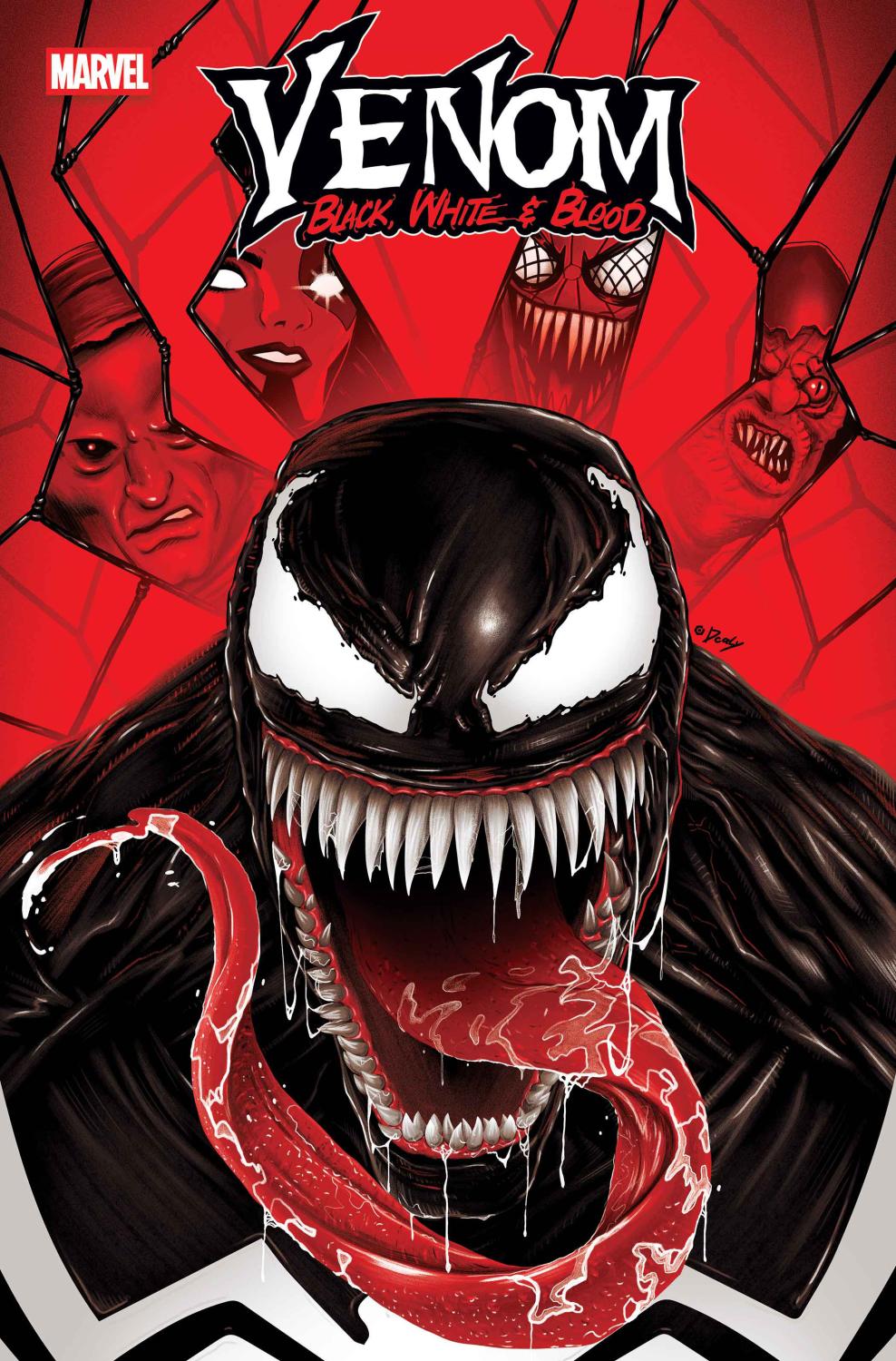 VENOM BLACK WHITE AND BLOOD #1 DOALY VAR 1:25 INCV