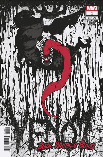 VENOM BLACK WHITE AND BLOOD #1 SANFORD GREENE VAR CVR C