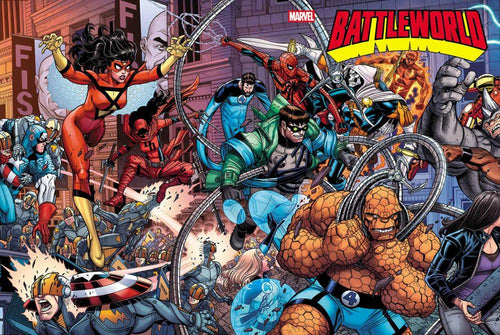 BATTLEWORLD #1 NICK BRADSHAW 5-PART WRAPAROUND CONNECTING CVR A CVR F