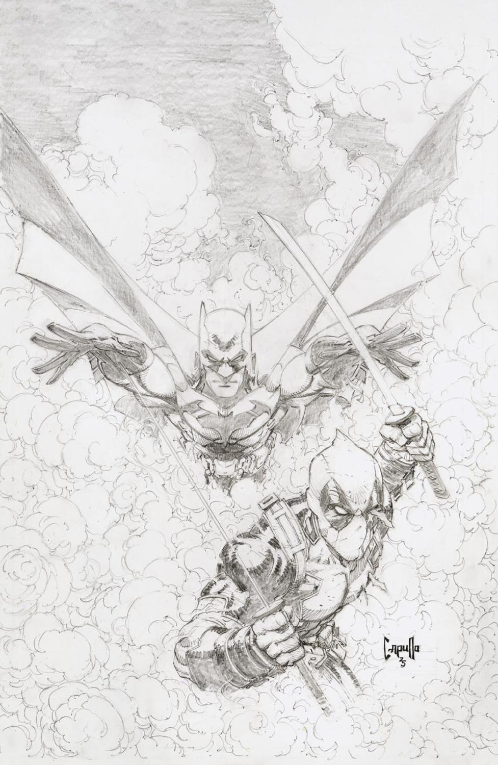 MARVEL DC DEADPOOL BATMAN #1 GREG CAPULLO SKETCH VAR 1:200 INCV