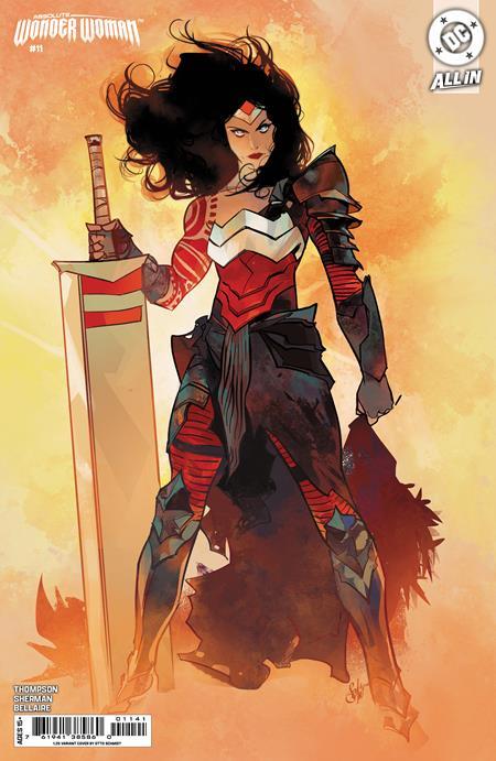 ABSOLUTE WONDER WOMAN #11 CVR D INC 1:25 OTTO SCHMIDT CARD STOCK VAR