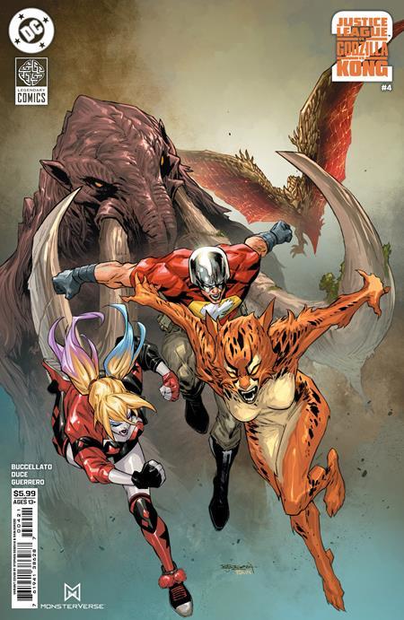 JUSTICE LEAGUE VS GODZILLA VS KONG 2 #4 CVR B SEPHEN SEGOVIA CARD STOCK VAR (OF 7)