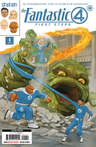 FANTASTIC FOUR FIRST STEPS #1 PHIL NOTO 2ND PRINTING VAR CVR A