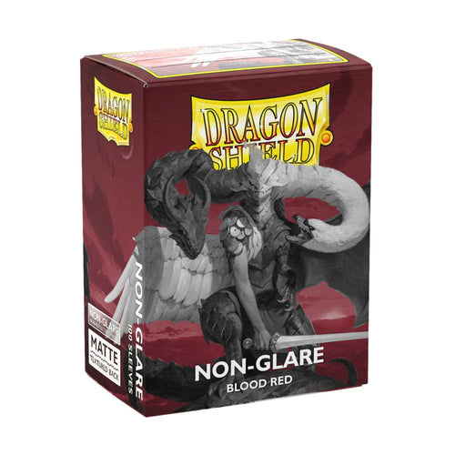 DRAGON SHIELD STANDARD MATTE NON-GLARE BLOOD RED 100CT