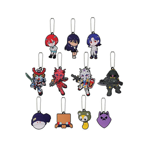 GUNDAM KEYCHAIN ZAKKA GUNDAM GQUUUUUUX RUBBER CHARM DISPLAY