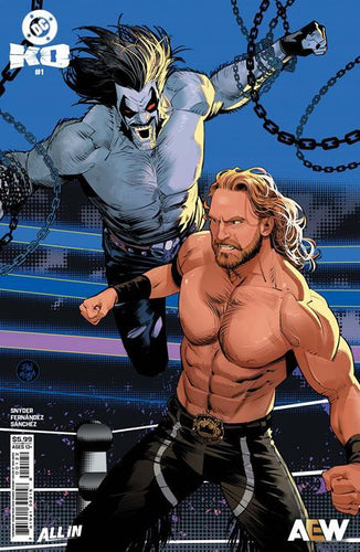 DC KO #1 CVR K DAN MORA HANGMAN ADAM PAGE AEW CAMEO CARD STOCK VAR OF 4