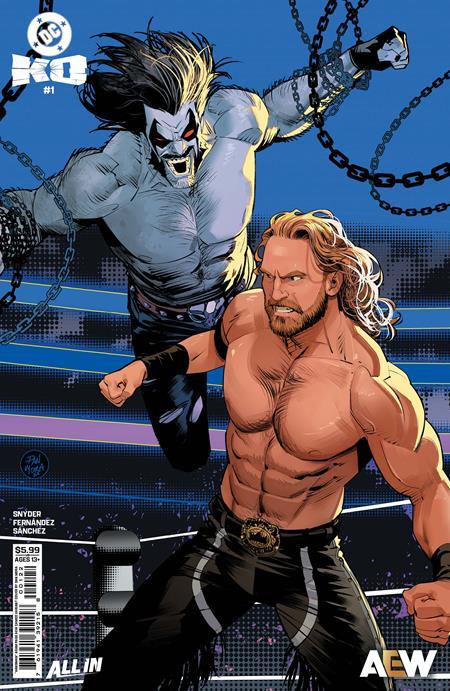 DC KO #1 CVR K DAN MORA HANGMAN ADAM PAGE AEW CAMEO CARD STOCK VAR OF 4