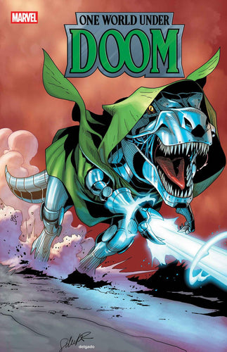 ONE WORLD UNDER DOOM #8 SALVADOR LARROCA DOOMASAUR VAR CVR B