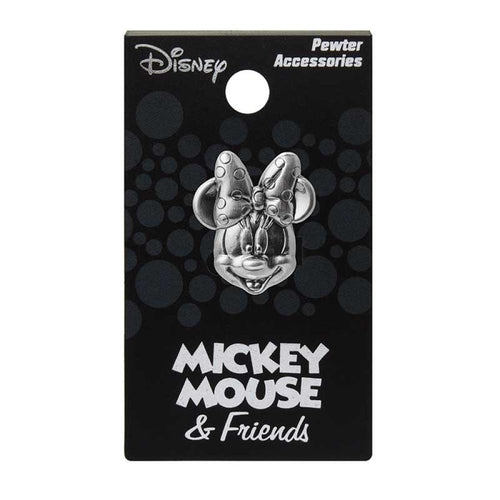 MINNIE HEAD PEWTER LAPEL PIN