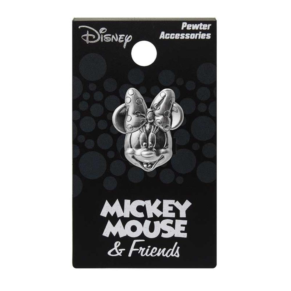 MINNIE HEAD PEWTER LAPEL PIN