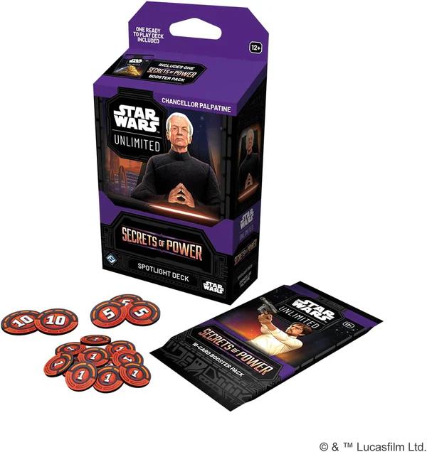 STAR WARS: UNLIMITED SECRETS OF POWER: SPOTLIGHT DECK DISPLAY CHANCELLOR PALPATINE