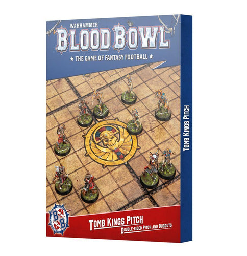 WARHAMMER BLOOD BOWL TOMB KINGS PITCH DOUBLE SIDED PITCH AND DUGOUTS
