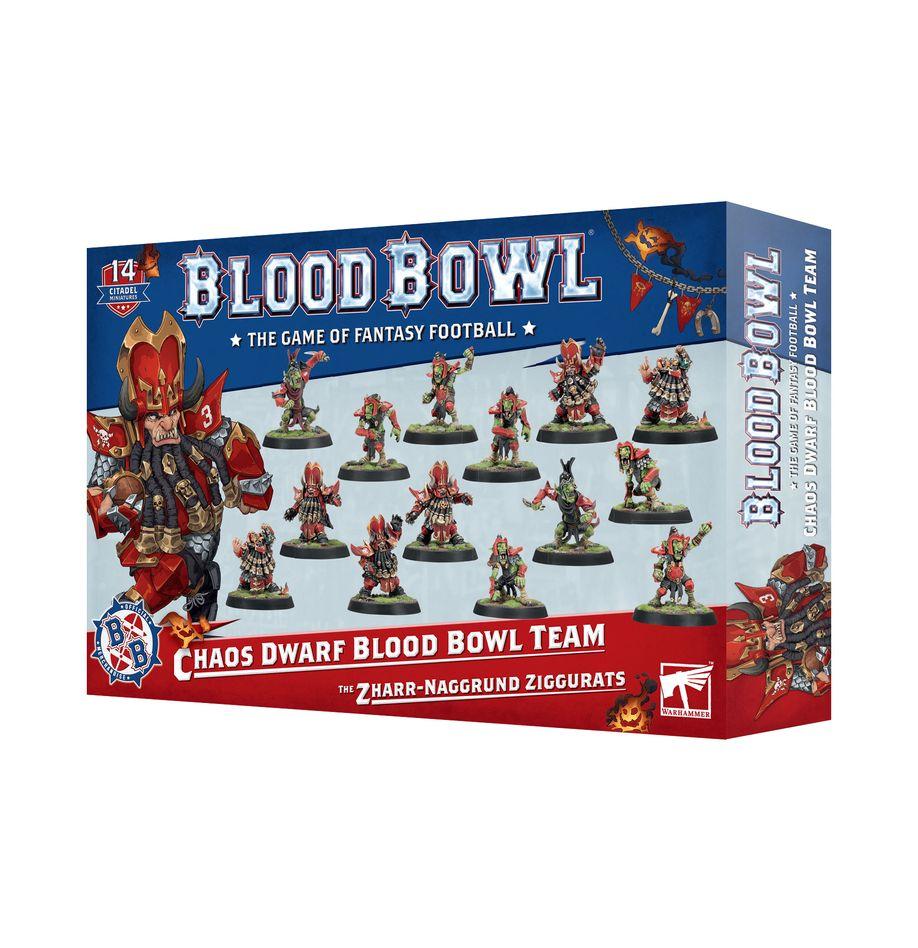 WARHAMMER BLOOD BOWL CHAOS DWARF TEAM THE ZHARR NAGGRUND ZIGGURATS