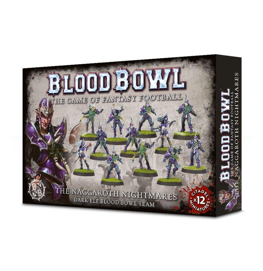 WARHAMMER BLOOD BOWL DARK ELF TEAM THE NAGGAROTH NIGHTMARES