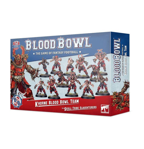WARHAMMER BLOOD BOWL KHORNE TEAM THE SKULL TRIBE SLAUGHTERERS