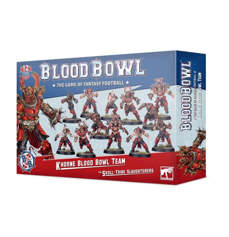 WARHAMMER BLOOD BOWL KHORNE TEAM THE SKULL TRIBE SLAUGHTERERS