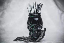 Load image into Gallery viewer, GHOST BRUSH BLACK PLASTIC SKULL CUP
