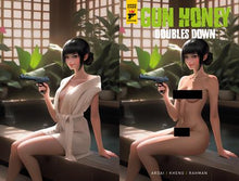 Load image into Gallery viewer, GUN HONEY DOUBLES DOWN #4 CVR E RARE TEMPTER WRAPAROUND NUDE CLOTHED BAGGED VAR (OF 4)
