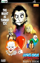 Load image into Gallery viewer, JUNIOR HIGH HORRORS RUN &amp; HIDE #1 ONE SHOT CVR D ERIC KENT ROB POTCHAK HOLOFOIL FLIP COVER VAR

