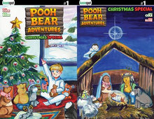 Load image into Gallery viewer, POOH BEAR ADVENTURES CHRISTMAS SPECIAL #1 ONE SHOT CVR D TESSA ROSE HOLOFOIL FLIP VAR
