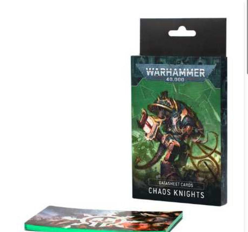 WARHAMMER 40K DATASHEET CARDS CHAOS KNIGHTS