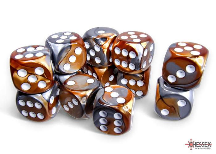 DICE SET CHX 26624 COPPER-STEEL /WHITE