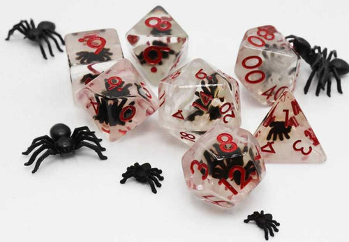 FOAM BRAIN BLACK WIDOW RPG DICE SET