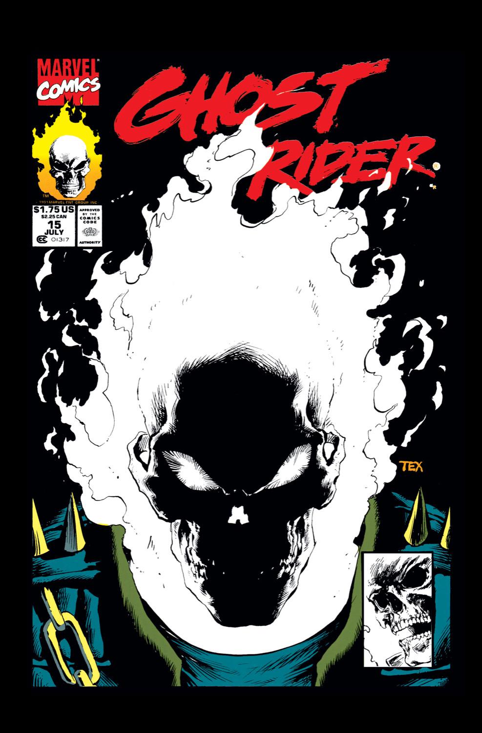 GHOST RIDER 1990 #15 GLOW IN THE DARK GID