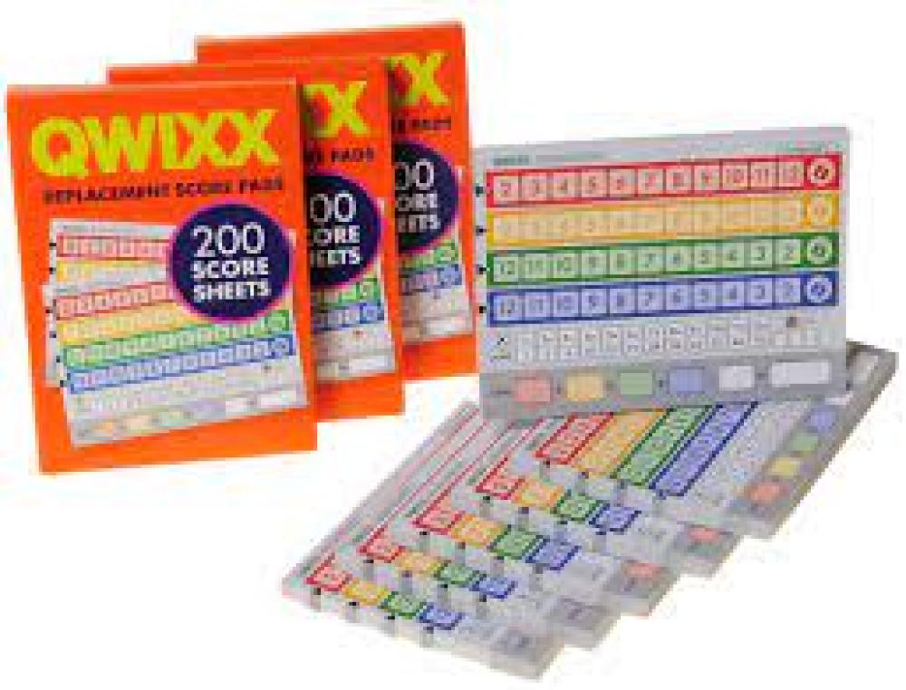 QWIXX REPLACEMENT SCORE PADS