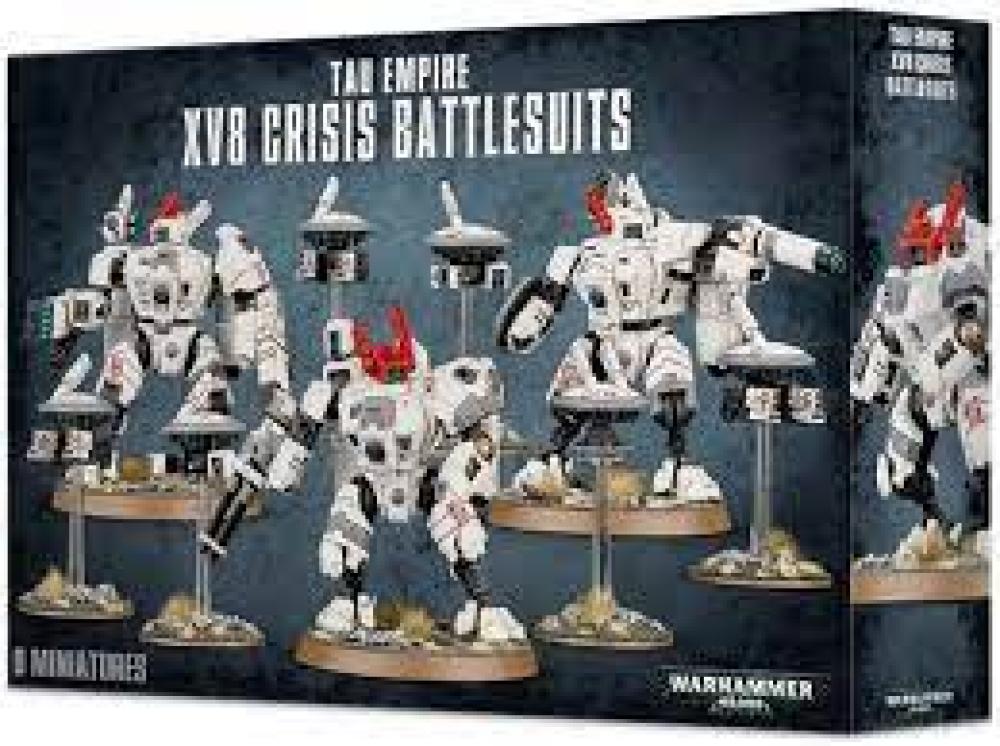 WARHAMMER 40K : TAU EMPIRE XV8 CRISIS BATTLESUIT TEAM